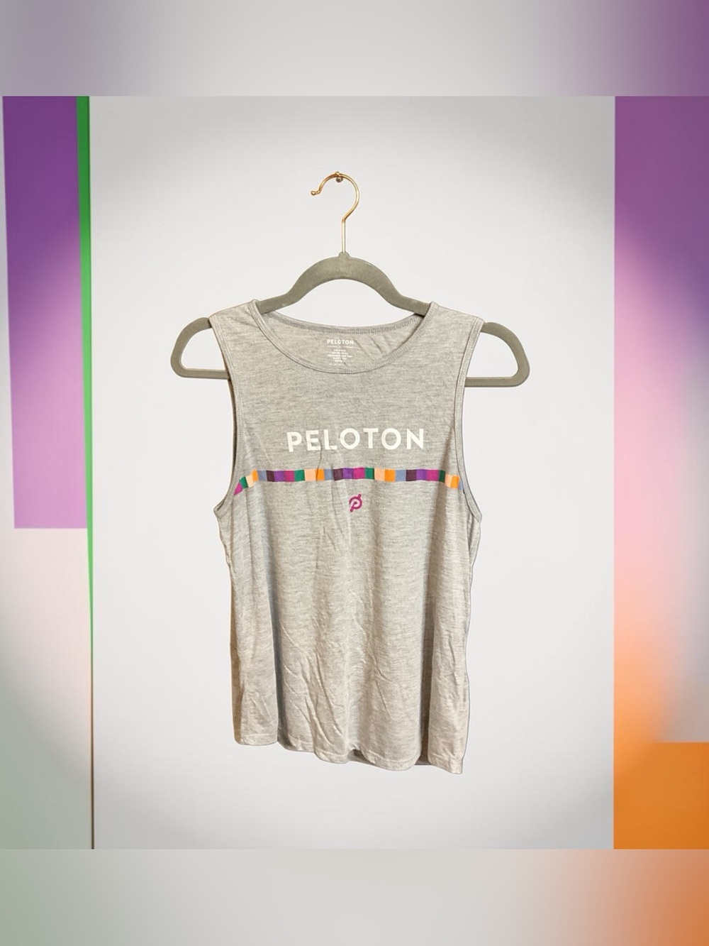 Peloton Light Gray Tank, size L